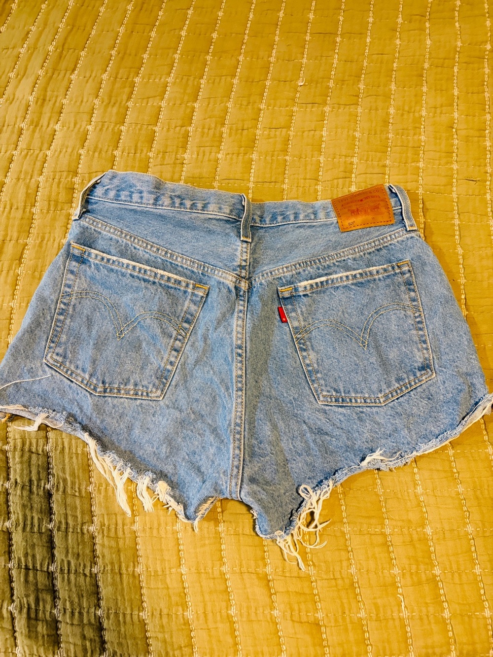Levi's Light Wash Cutoff Denim Shorts